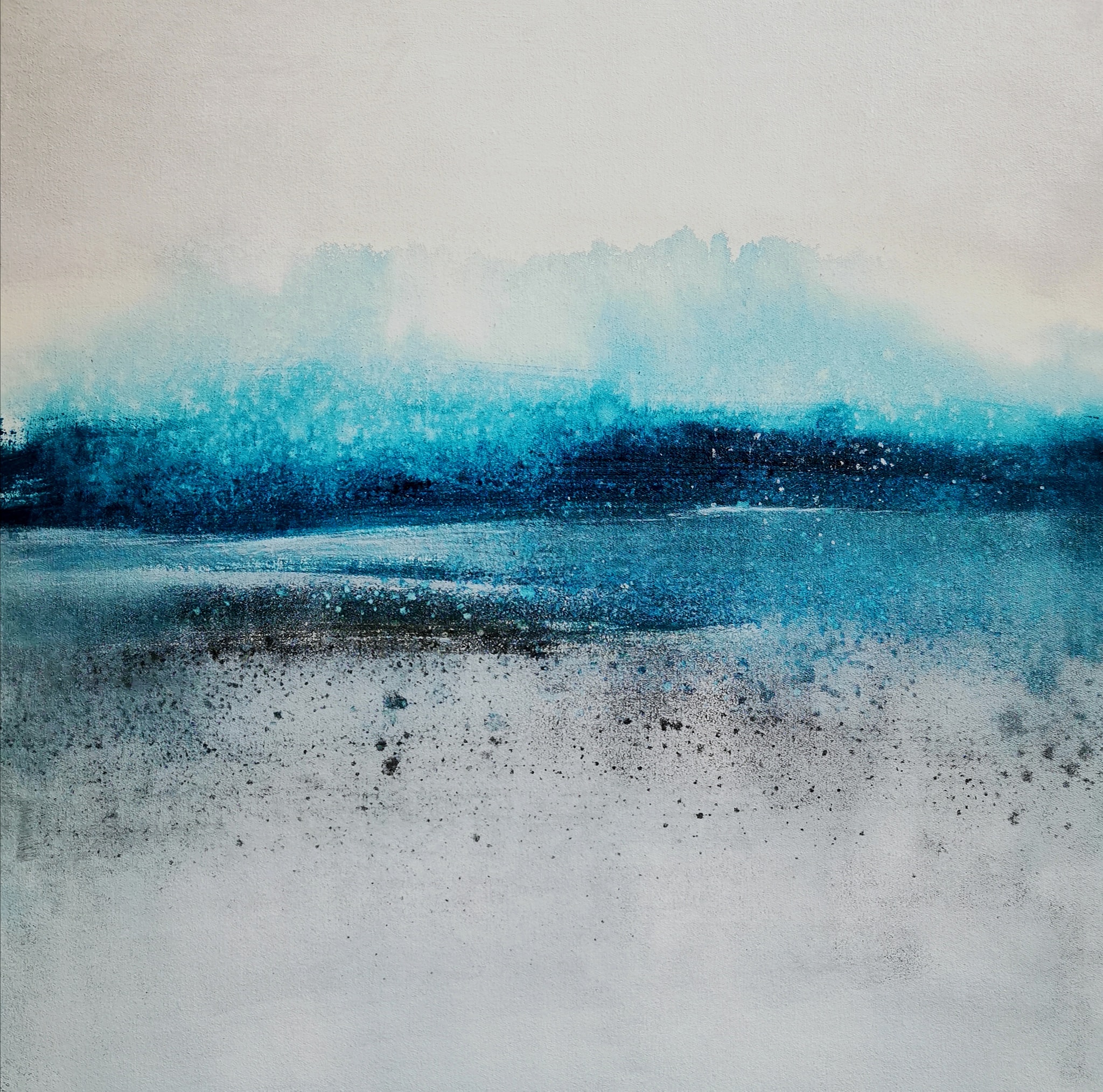 





"Pejzaż w zimnych barwach". Akryl na pł&oacute;tnie, 50x50cm. Sprzedany.




